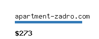 apartment-zadro.com Website value calculator