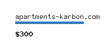 apartments-karbon.com Website value calculator