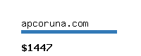 apcoruna.com Website value calculator