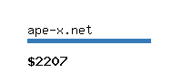 ape-x.net Website value calculator