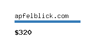 apfelblick.com Website value calculator