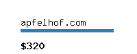 apfelhof.com Website value calculator