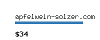 apfelwein-solzer.com Website value calculator