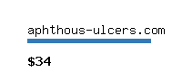 aphthous-ulcers.com Website value calculator