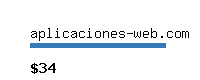 aplicaciones-web.com Website value calculator