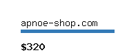 apnoe-shop.com Website value calculator