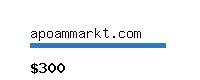 apoammarkt.com Website value calculator