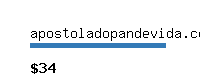 apostoladopandevida.com Website value calculator