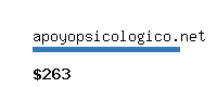 apoyopsicologico.net Website value calculator