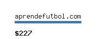 aprendefutbol.com Website value calculator