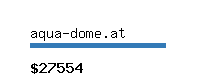 aqua-dome.at Website value calculator