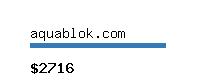 aquablok.com Website value calculator