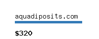 aquadiposits.com Website value calculator