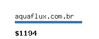 aquaflux.com.br Website value calculator