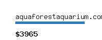 aquaforestaquarium.com Website value calculator