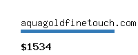 aquagoldfinetouch.com Website value calculator