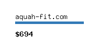 aquah-fit.com Website value calculator