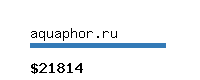 aquaphor.ru Website value calculator