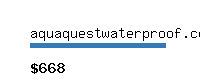 aquaquestwaterproof.com Website value calculator