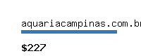 aquariacampinas.com.br Website value calculator