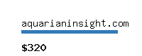 aquarianinsight.com Website value calculator