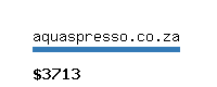 aquaspresso.co.za Website value calculator