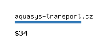 aquasys-transport.cz Website value calculator