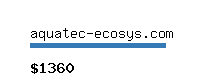 aquatec-ecosys.com Website value calculator