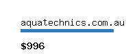 aquatechnics.com.au Website value calculator