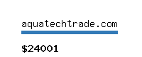 aquatechtrade.com Website value calculator