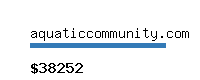 aquaticcommunity.com Website value calculator