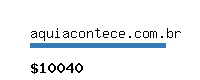 aquiacontece.com.br Website value calculator