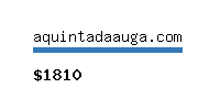 aquintadaauga.com Website value calculator