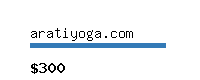 aratiyoga.com Website value calculator