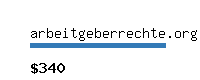 arbeitgeberrechte.org Website value calculator