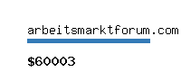 arbeitsmarktforum.com Website value calculator