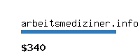 arbeitsmediziner.info Website value calculator