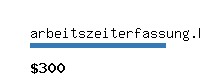 arbeitszeiterfassung.biz Website value calculator