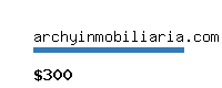 archyinmobiliaria.com Website value calculator