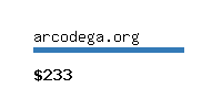 arcodega.org Website value calculator