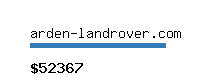 arden-landrover.com Website value calculator