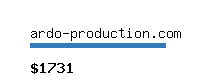 ardo-production.com Website value calculator