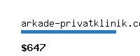 arkade-privatklinik.com Website value calculator