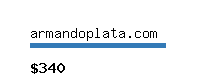 armandoplata.com Website value calculator