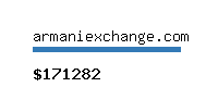 armaniexchange.com Website value calculator