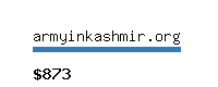 armyinkashmir.org Website value calculator