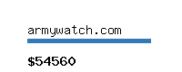 armywatch.com Website value calculator