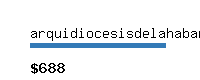 arquidiocesisdelahabana.org Website value calculator