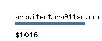 arquitectura911sc.com Website value calculator