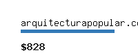 arquitecturapopular.com Website value calculator